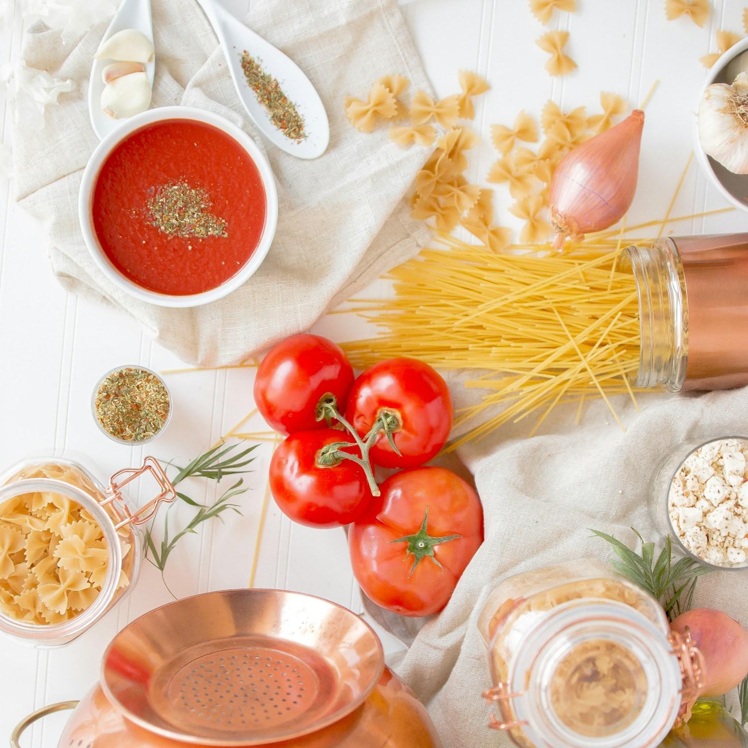 Ingredients prepared for a fast weeknight meal